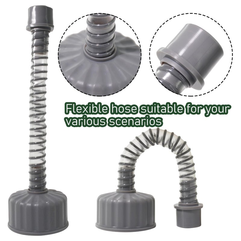 ZNTVW A/C Drain Lines Cleaner Tool in Wet Vac Attachment To Unclog And Evacuate  ABS Plastic Vacuum Hose Compatiable With Most PVC Pipe Sizes  Easy To Use  Grey - Image 4